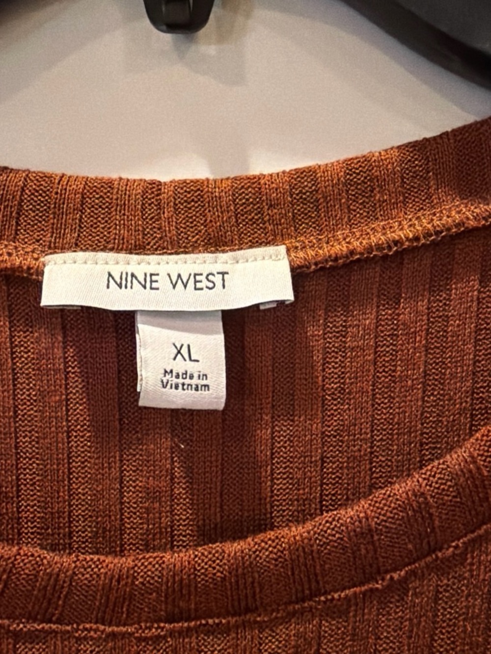Nine West Brown Ribbed Dress - Picture 2 of 4